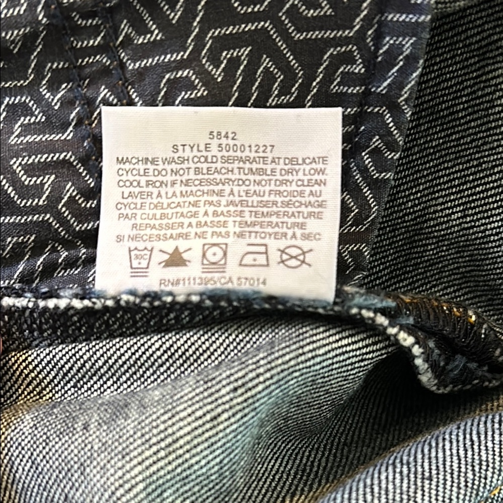 Tory Burch Blue Boot Cut Jeans with Gold Accents - Picture 10 of 10